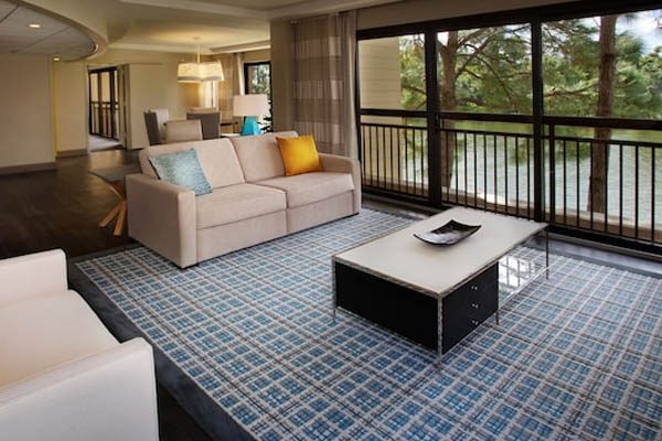 Living Room in the One Bedroom Suite at the Disney Contemporary Resort 600