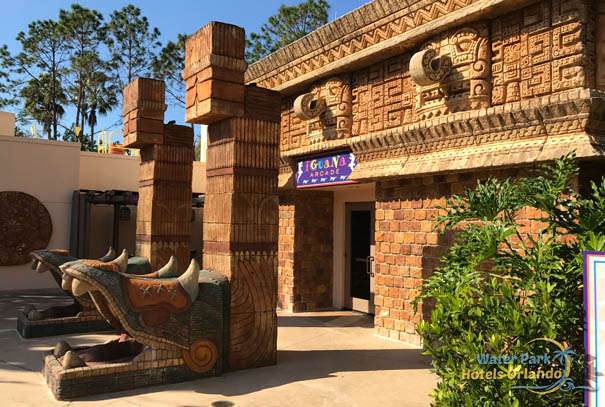 Iguana Arcade entrance at Disney Coronado Springs Resort