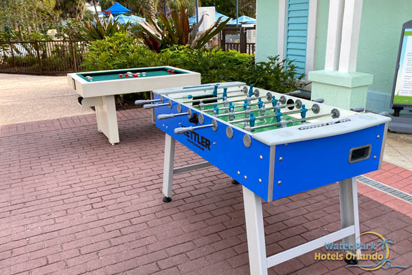 Foosball table outside of the Community Hall at Disney Old Key West Resort 600