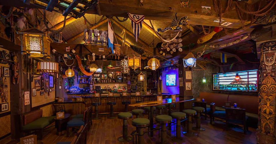 Bar area at Trader Sam's Grog Gotto at the Disney Polynesian Resort 960