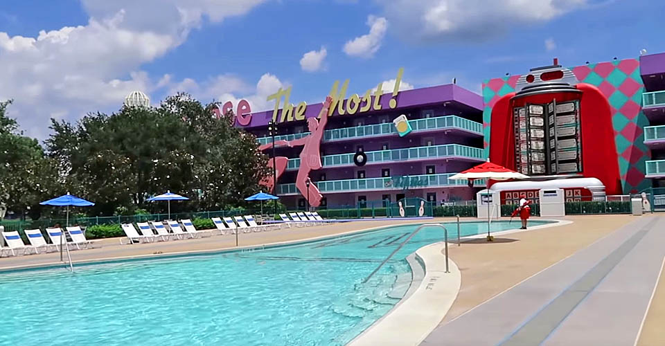 Bowling Pin Pool at the Disney Pop Century Resort 960
