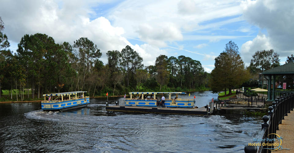 Two Water Taxi's at the dock of the Disney Port Orleans French Quarter Resort 960
