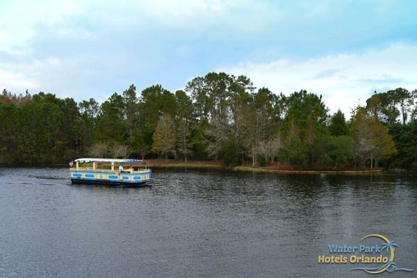 Water Taxi coming to pick up guests at the Disney Port Orleans French Quarter Dock 600