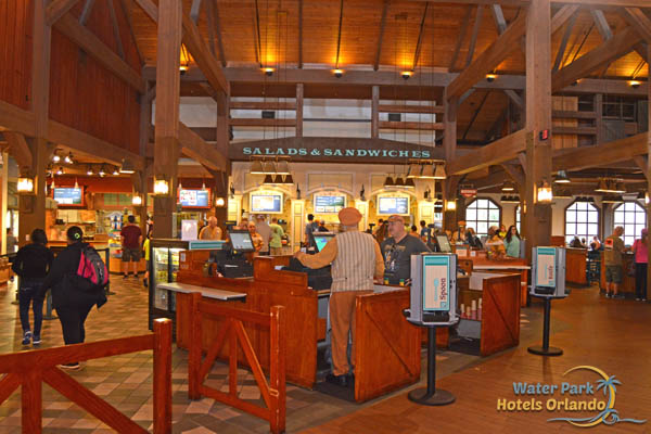 Check out counter at the Riverside Mill Food Court at Disney Port Orleans Riverside Resort