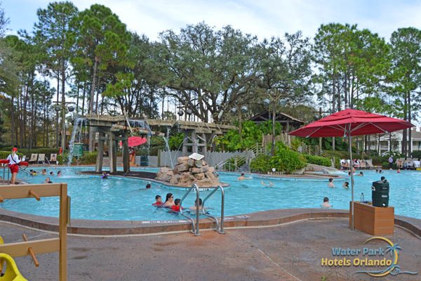 Disney's Port Orleans Riverside Resort - Water slide, Waterfalls