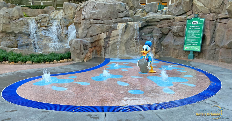Kids splash and fun pad at the High Rock Spring Pool at Disney Saratoga Springs Resort 960