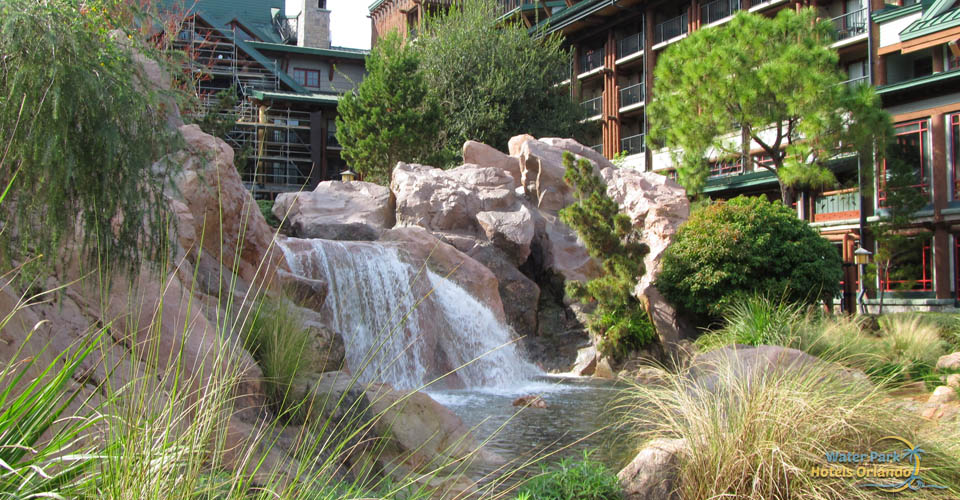 Silver Springs Creek flowing at the Disney Wilderness Lodge Resort 960