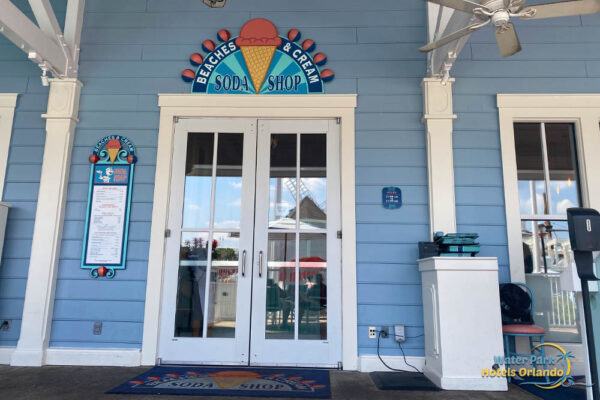 Entrance to the Beaches and Cream Soda Shop at the Disney Beach Club Resort 1000
