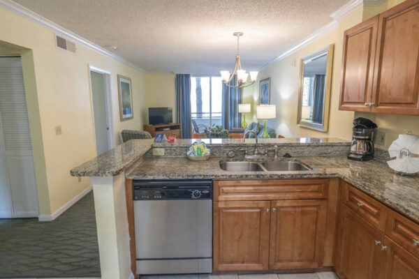 Executive 2 Bedroom Suite with Kitchen and living space at the Blue Tree Resort in Lake Buena Vista Orlando Fl