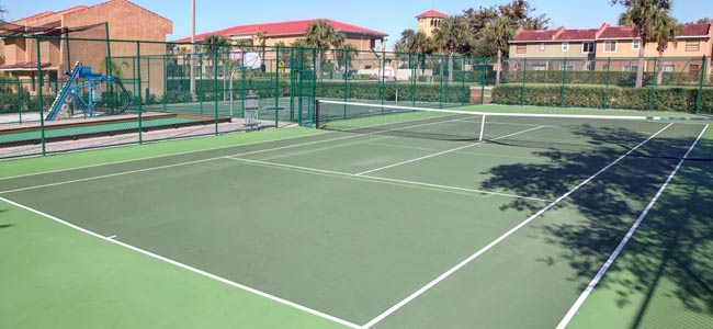 Full Tennis Court at the Fantasy World Resort Orlando Fl