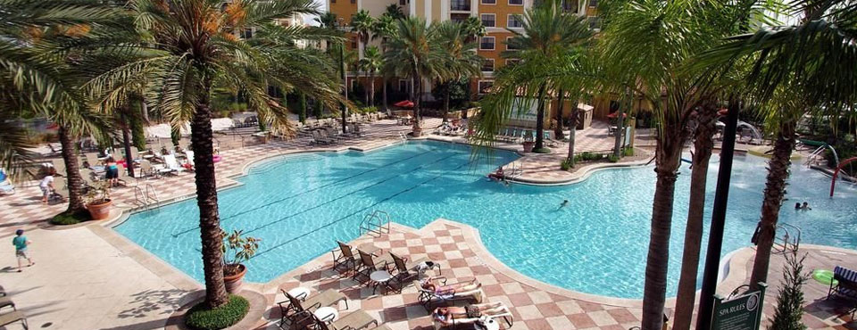 Floridays Resort Orlando Large Family Grand Pool top down view