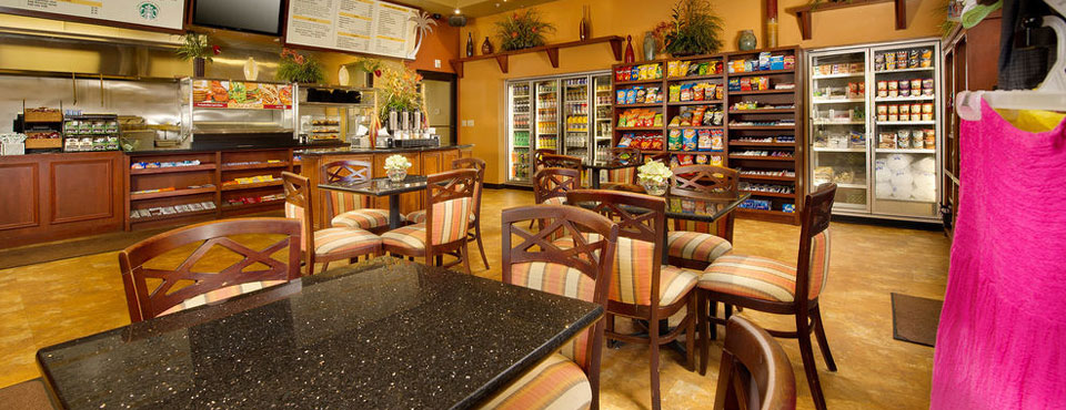 View of a Palm Cafe Marketplace area at the Floridays Resort in Orlando wide