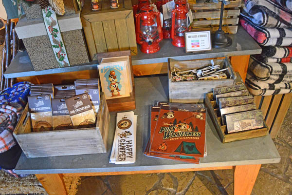 Meadows Trading Post camping themed items at Disney's Fort Wilderness Campground 960