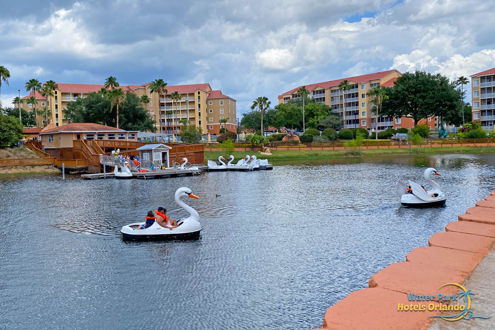 Fun on Swan Lake with Swan Paddle Boats Westgate Town Center 