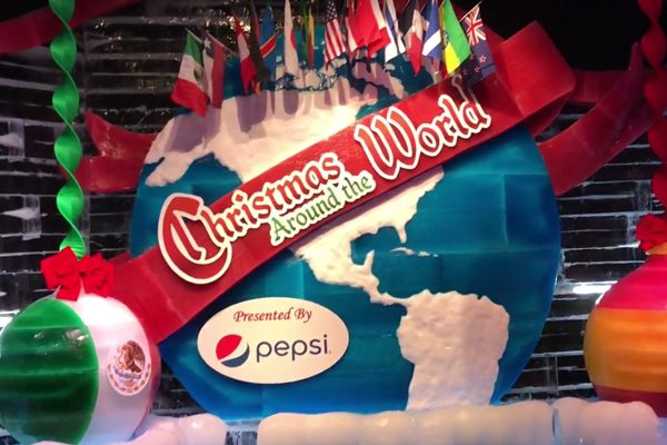 Christmas Globe around the world ICE Gaylord Palms 600