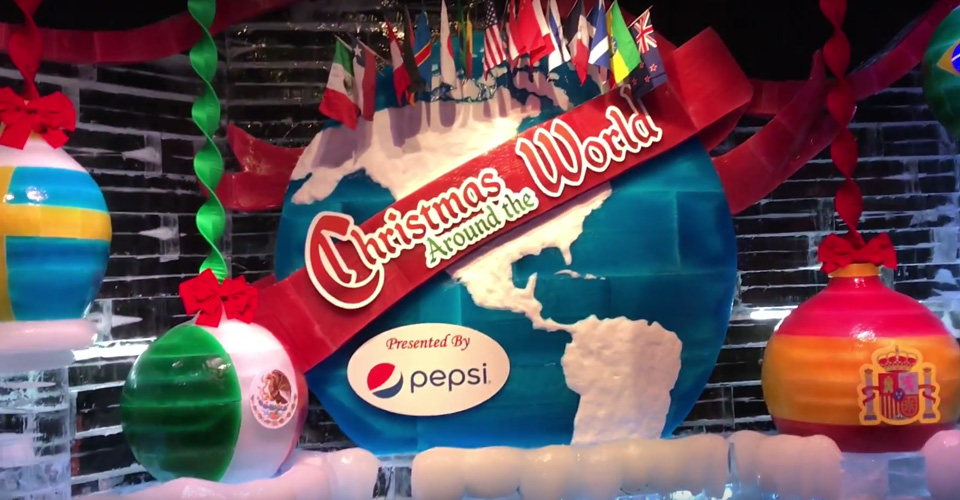 Christmas Globe around the world ICE Gaylord Palms 960