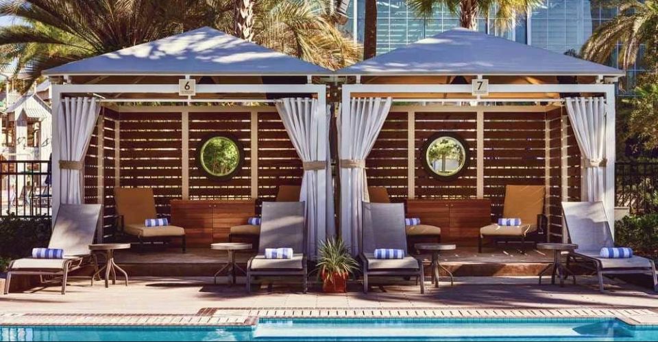Private, large Cabanas at the Gaylord Palms Resort