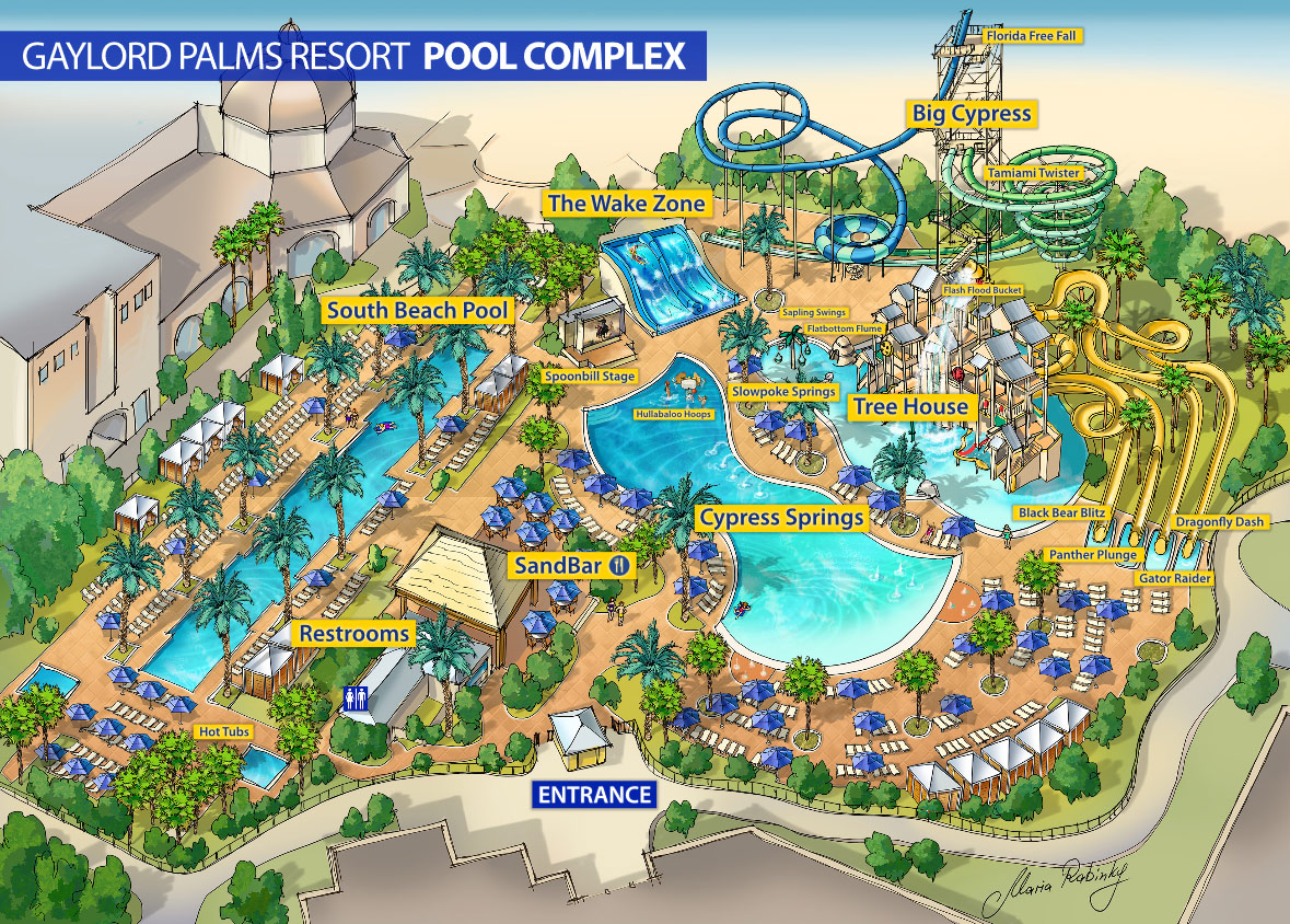 Oasis Palm Resort Map