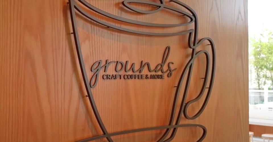 Grounds Coffee Sign at the Swan Reserve