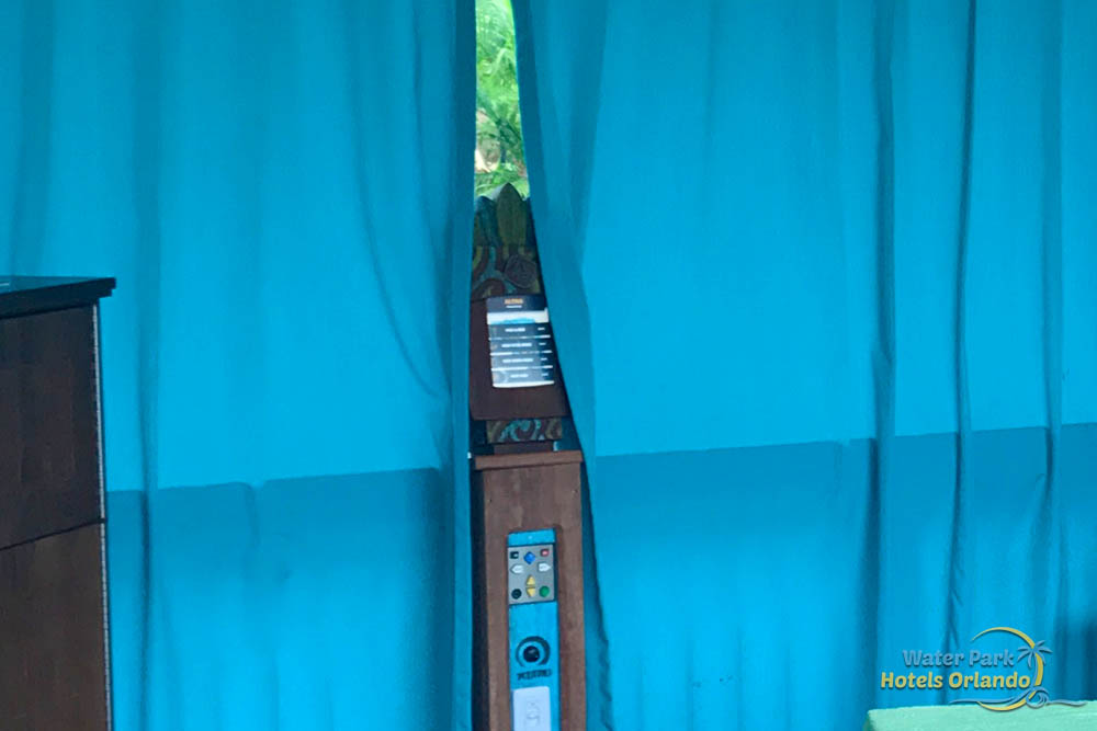 Guest experience tablet in the Private Cabana at the Volcano Bay Water Park 1000