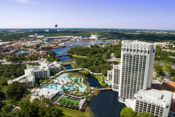 Aerial View Hilton Orlando Buena Vista Palace 600