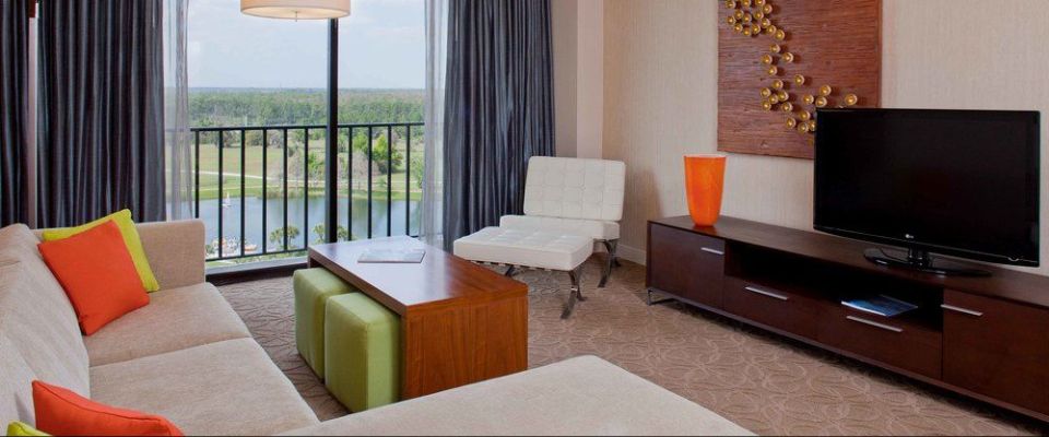 View from the  living room in the Executive Suite at the Hyatt Regency Grand Cypress in Orlando