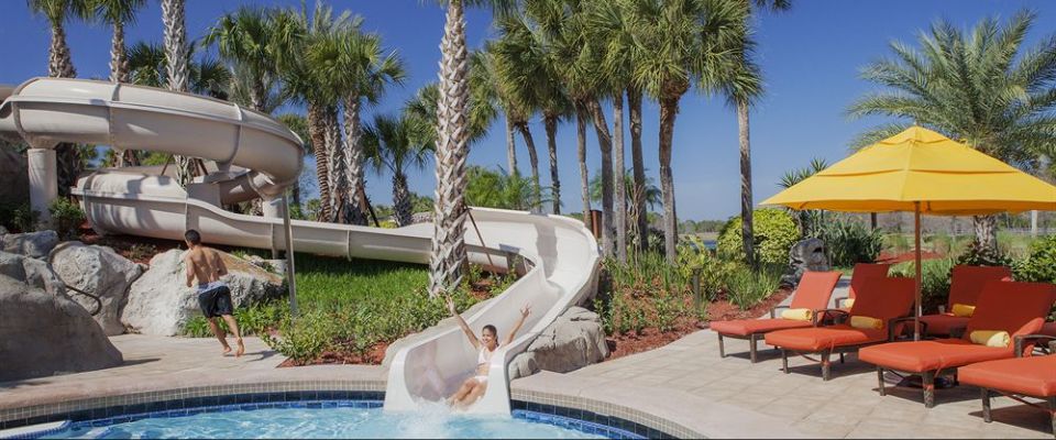 Water Slide at the Outdoor Pool at the Hyatt Regency Grand Cypress in Orlando Florida 960