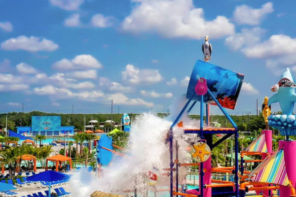 Dumping Water bucket at the Island H2O Live Water Park in Orlando 1000
