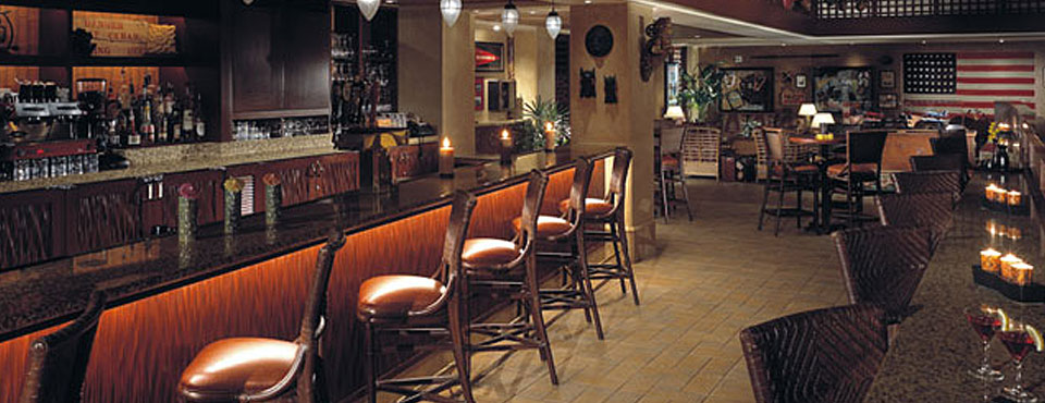 View of the Bar at Jake's American Bar at the Royal Pacific Resort in Orlando