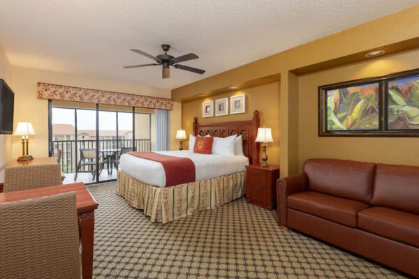 King Bedroom with sleeper sofa Villa at the Westgate Lakes Resort Orlando 1000