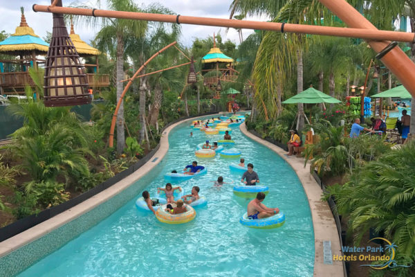 Floating in the Kopiko Wai Lazy River in the Volcano at the Univeral Volcano Bay Water Park 1000