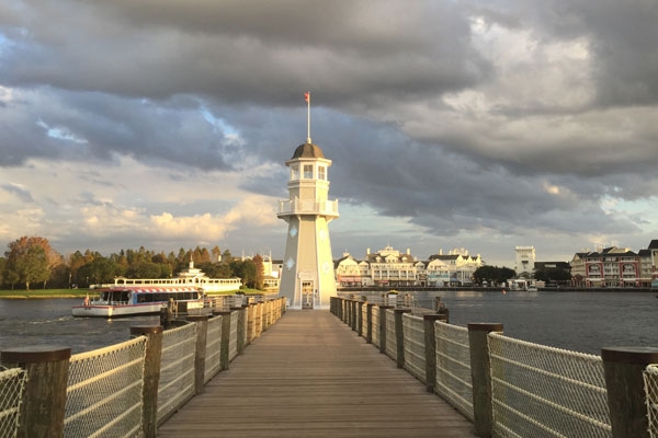 Lighthouse on the Pier at the Disney Yacht Club Resort in Orlando Fl