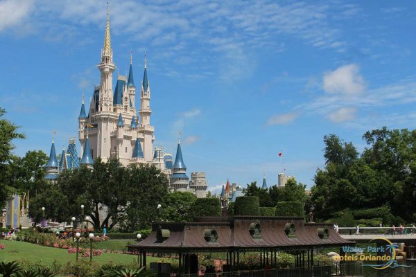 Cinderella Castle across the water at Disney Magic Kingdom 1000