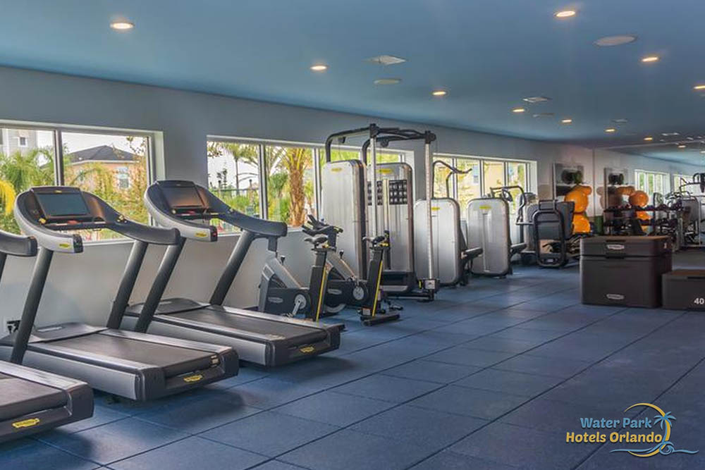 Fins Up Fitness machines in the Fitness Center at the Margaritavilla Resort in Orlando 960