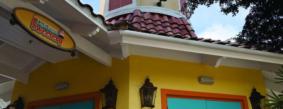 View of a the Entrance to the Lighthouse Sweetery at the Grande Vista Marriott in Orlando Fl