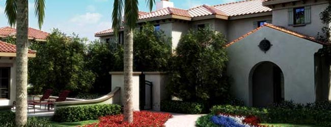 View of the Exterior of a Townhome at the Marriott Lakeshore Reserve in Orlando Fl 650