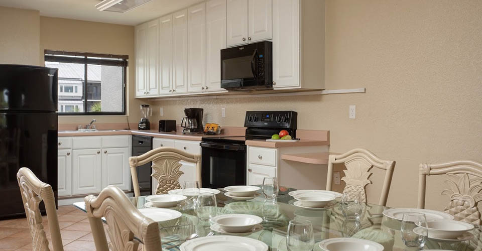 Kitchen in the villa at the Orbit One Vacation Villas Orlando 960