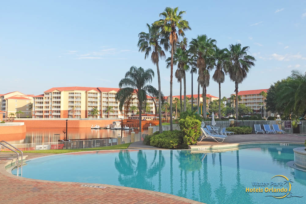 Parrot Cove affinity pool overlooking Swan Lake.