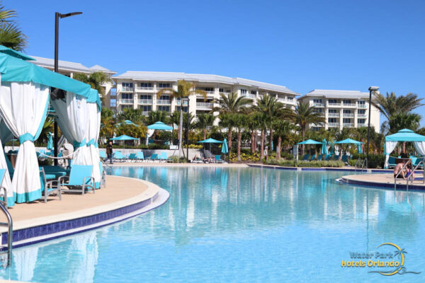 Pool with Cabanas at the Resort pool in Margaritaville Orlando 1000