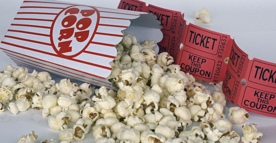 Popcorn and Movie Tickets 960