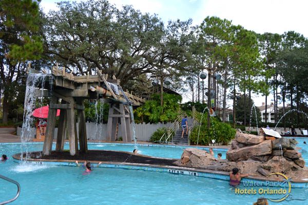 Disney's Port Orleans Riverside Resort - Water slide, Waterfalls