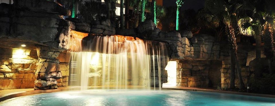 Beautiful Waterfall located at the Outdoor pool at the Radisson Resort in Orlando Fl Celebration 960
