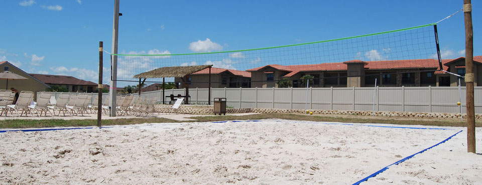 View of Sand Volleyball Court at the Regal Palms Resort in Davenport Fl