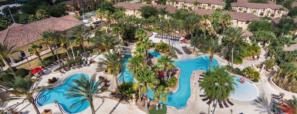 Regal Palms Resort overview of Water Park wide