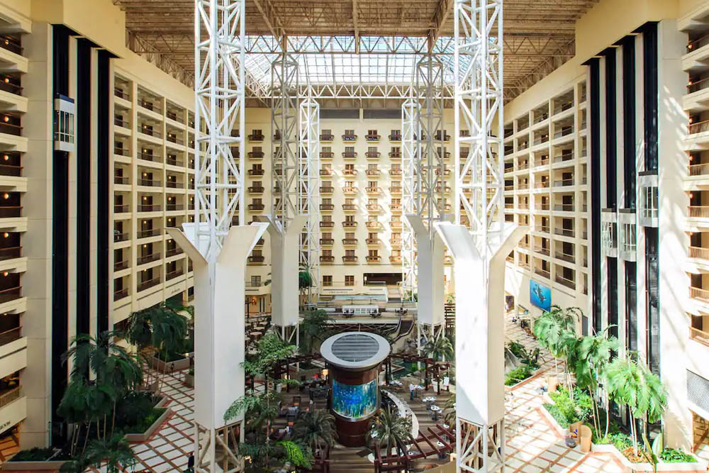 Lobby from above of the Renaissance Resort in Orlando 1000