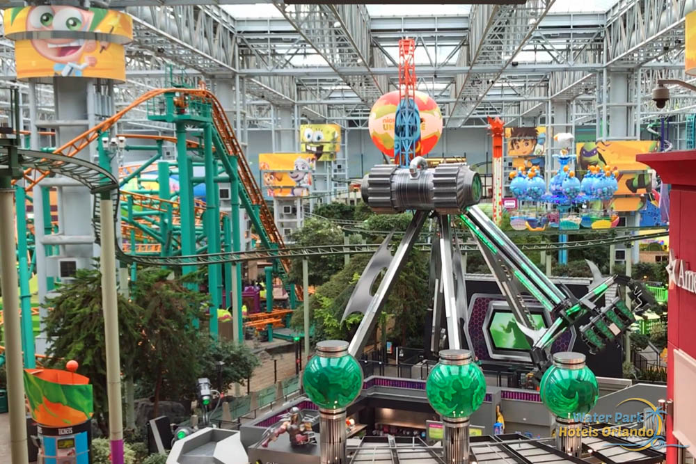 Overview of rides at the Nickelodeon Universe at the Mall of America in Minnesota 1000