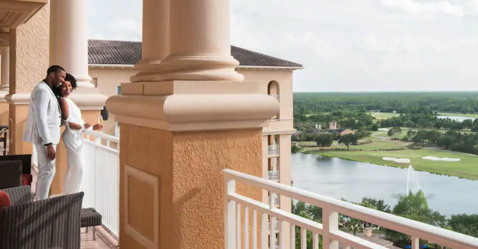 Views over the balcony at the Ritz-Carlton Grande Lakes Resort in Orlando 960
