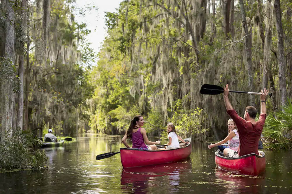 A day in a canoe on the water at the Ritz-Carlton Orlando 1000