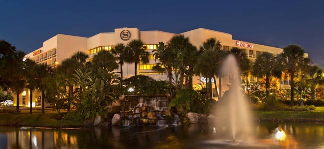 Outdoor view of the Sheraton Lake Buena Vista Resort in Orlando Fl wide