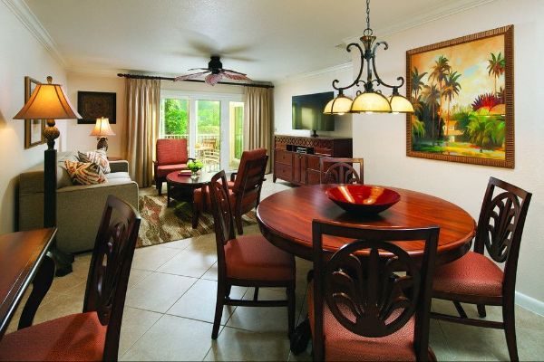 Two Bedroom Living & Dining Room Sheraton Vistana Resort 600